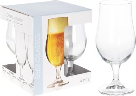 Alaus taurių rinkinys ant kojelės, 4 vnt., 370 ml