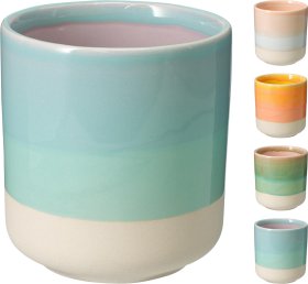 Puodelis be ąselės, 180 ml, 4 skirtingų sp.