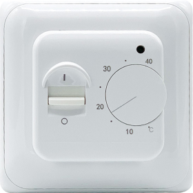 Termostatas GRAND MEYER MST-1, 16 A, 230V, el. grindų šildymui, su temperatūros jutikliu, balta sp.