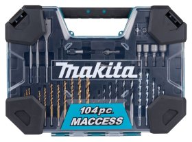 Grąžtų ir sukimo antgalių komplektas MAKITA MACCESS, 104 vnt.