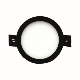 Montuojamas šviestuvas panelė TOPE Split, 5W, 325lm, 4000K, IP44, apvali, įleidžiama, juodos sp.