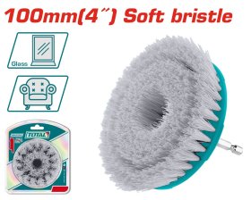 Valymo šepetys grąžtui TOTAL, minkšti šeriai, 100 mm, TACS1401