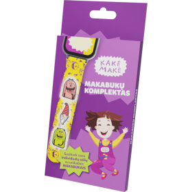 Laikrodžio apyrankės aksesuarai Kakė Makė Makabukai, komplekte 3 vnt., Mamaisa, Nanaisa, Netvarkos nykštukas.