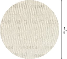 Šlifavimo tinklelis BOSCH, M 480, 125 mm, G150, 5 vnt.