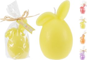 Žvakė, zuikio formos, 4-ių spalvų, 5 x 10 cm