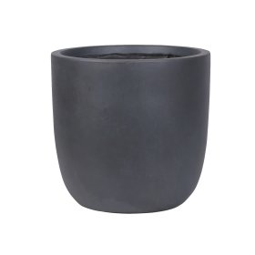 Keraminis lauko vazonas Ombra IV, tamsiai pilkos sp., 65 x 65 x 63 cm.