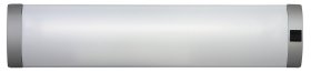 LED šviestuvas RABALUX Soft, 10 W G13/T8 lempa, komplekt. yra, 2700 K, 630 lm, IP20, su jung., virtuvei, voniai, plast., sidabro sp., 410x90x45 mm