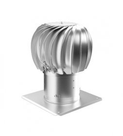 Oro deflektorius DOSPEL TRN250S,  (vėjo turbina), d250, su tvirtinimo plokštele, su guoliais