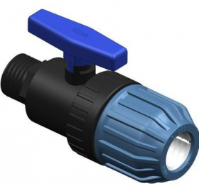 Rutulinis movinis ventilis PP ELYSEE, išorinis sriegis, 32 x 1", PN10