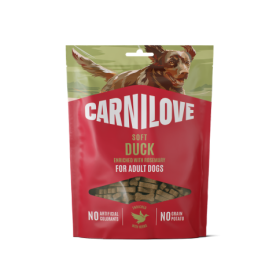 Skanėstas šunims CARNILOVE, tinkamas suaugusiems šunims, su antiena ir rozmarinu,  minkštas, 200g