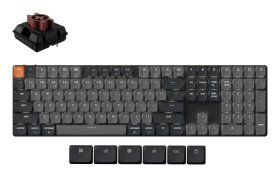 Belaidė žaidimų klaviatūra KEYCHRON K5 QMK, 100% mechaninė, juodos sp., K5X-A3
