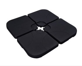 Sodo skėčio stovas NOVELLY HOME, HDPE, spl. juoda, 50x50x7,5 cm, XT3256
