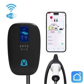 Įkrovimo stotelė INOVISION SMHR22dbl, Type2 su DLB (su galios balansavimu), galia 22kW, kabelio ilgis 5 m., juoda spalva