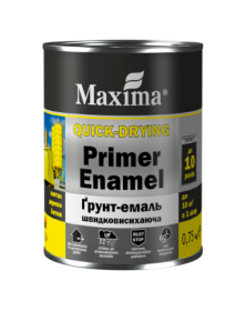 Greitai džiūstantis gruntas - emalė MAXIMA, raudona RAL 3002, 2,5 kg