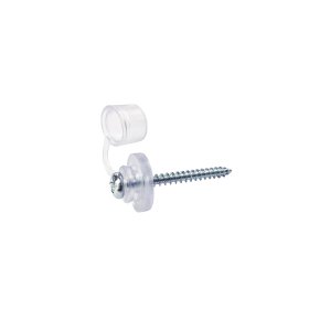 Polikarbonato plokščių tvirtinimo sraigtai STARKEDACH, 4,5 x 45 mm, su sandarinamąja poveržle ir kepurėle, 100 vnt.