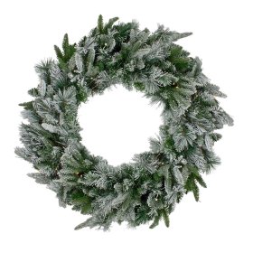 LED kalėdų vainikas su sniegu NOVELLY HOME WG3C1545F-15BL, skersmuo - 45 cm