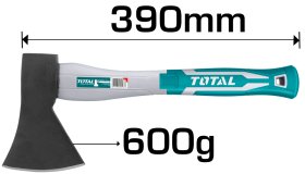 Kirvis TOTAL stiklo pluošto rankena THT786006, 390 mm, 45CS, 0,6kg.