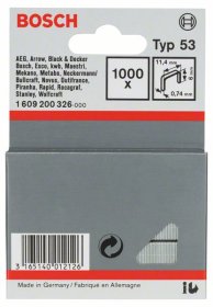 Kabės BOSCH, tipas 53, 6 mm, 1000 vnt.