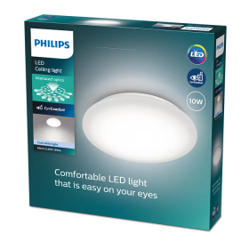 Lubinis LED šviestuvas PHILIPS Moire, 10 W, 4000 K, 1100 lm, 250 mm skersmens