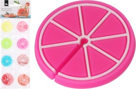 Stiklinės dekoracija Spalvotos Citrinos, 8 vnt.