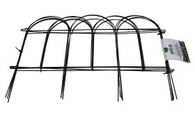 Dekoratyvinė metalinė tvorelė ASEJA, spl. juoda, 405x255 mm, 4 vnt., 200002