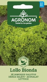 Daržovių sėklos, AGRONOM Salotos sėjamosios LOLLO BIONDA, 1 g.
