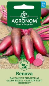 Daržovių sėklos, AGRONOM burokėliai raudonieji RENOVA, 5 g.
