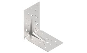 Sustiprintas kampas su dygliais ARRAS, 140 x 140 x 90 x 2,5 mm, cinkuotas, 71358