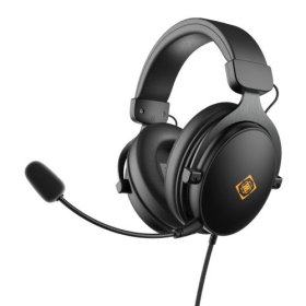 Laidinės žaidimų ausinės DELTACO GAMING DH320, 3.5mm jungtis, garsumo ir nutildymo mikrofono valdikliai, GAM-190