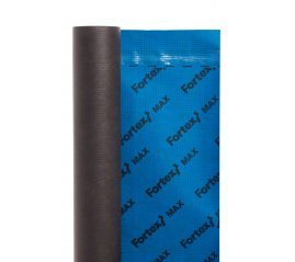 Difuzinė plėvelė Fortex Max + 2 Tape, 160 gr./m², (mėlyna/pilka), 1,5 m. x 50 m. ,75 m²