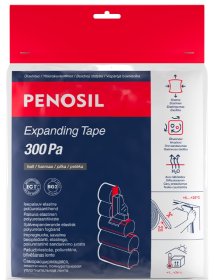 Besiplečianti sandarinimo juosta PENOSIL Expanding Tape 300Pa, 10 x 15 / 3-5 mm, 10m / rulone, pilkos spalvos