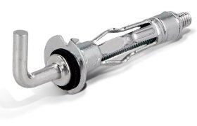 Inkarinis varžtas GKP KOELNER Molly, skylės diametras M8 mm, sienos storis 2-10 mm, su L formos kabliu, 5 vnt.