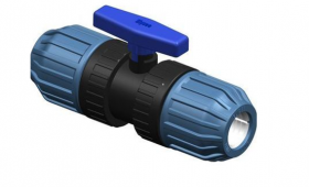 Rutulinis movinis ventilis PP ELYSEE, 40 x 40, PN10