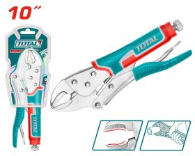 Užspaudimo replės TOTAL, lenktos, 254 mm (10"), THT191003