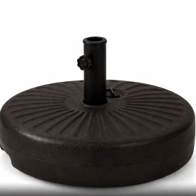 Sodo skėčio stovas NOVELLY HOME, HDPE, spl. tamsiai ruda, 50x50x14/31 cm, XT3271