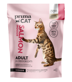 Sausas ėdalas katėms PRIMACAT, lašiša, gyvenančioms namuose, suaugusioms katėms, 400g