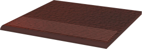 Klinkerinės grindų plytelės PARADYZ CLOUD BROWN DURO STOP PROSTA 30 x 30 cm, kilmės šalis Lenkija