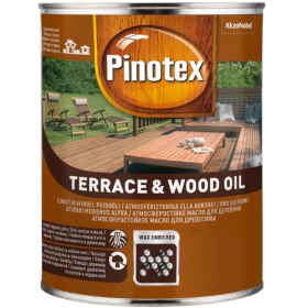 Aliejus medienai PINOTEX TERRACE&WOOD OIL, 1 l, tikmedžio sp.