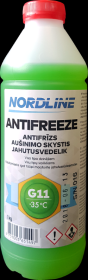 Aušinimo skystis NORDLINE, žalias, -35°C, G11, 1kg