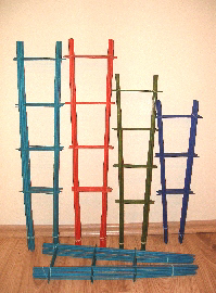 Dviejų ramščių atrama spalva žalia, aukštis 70 cm, N