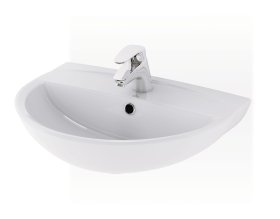 Praustuvas CERSANIT Mito Red 60, 58,5 x 42,5 cm, su skyle maišytvui, Lenkija, CCWS1001833554, TK001-006
