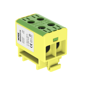 Gnybtas MOREK MAA2035Y10, OTL35-2, 2xAl/Cu, 2,5 - 35 mm², 1000 V, geltonos/žalios spalvos