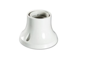 Lempos lizdas ELECTRALINE, E27, prie sienos, baltos spalvos, 71136