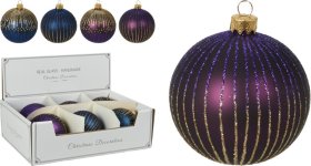 Kalėdinės eglės žaisliukas, su blizgančiomis dekoracijomis, 10 cm, 2 skirtingi dizainai, 2 skirtingos sp.