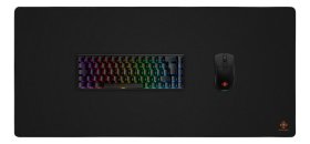 Pelės kilimėlis DELTACO GAMING DMP450 XL, 900x400x4 mm, apsiūti kraštai, juodos sp., GAM-136