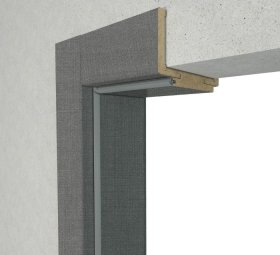 Laminuota durų stakta VOSTER, reguliuojama, su apvadais, komplektas, dešininė, spalva Paris, 100-140x80x2109 mm, 2 vnt., 100-140x80x784 mm, 1 vnt.