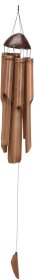 Sodo dekoracija, bambukiniai vėjo varpeliai, rudos sp., 15 x 54 cm.