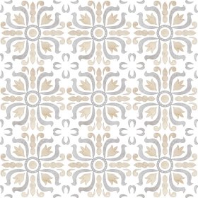 Akmens masės plytelės KAI ORNAMENTO WHITW 6543, 60 x 60 cm, 1,080 m2/dėž., glazūruotos, rektifikuotos, įvairiaspalvės
