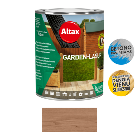 Dekoratyvinis impregnantas medienai ALTAX Garden-Lasur, 0,75 l, kaštonas