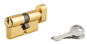 Spynos cilindras SERRUPRIX, su užsuktuku, 3 raktai, žalvarinis, 30 x 30 mm, 104069